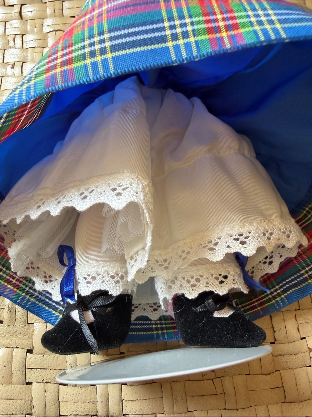 Madame Alexander 8” Amy Doll Blue W Plaid Dress Storyland - Picture 8 of 9